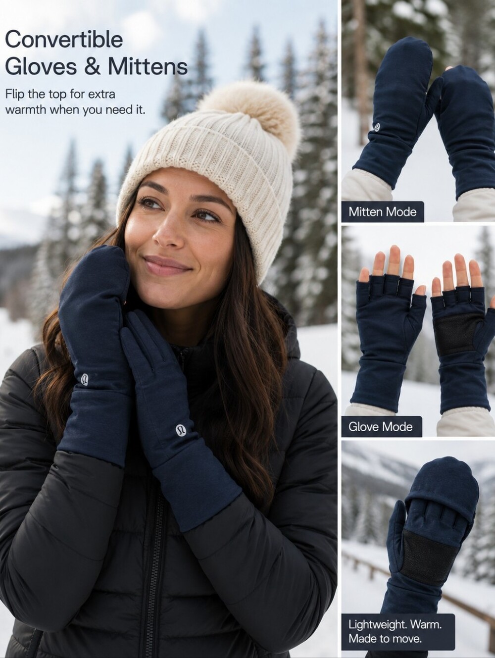 Lululemon athletica Black Gloves